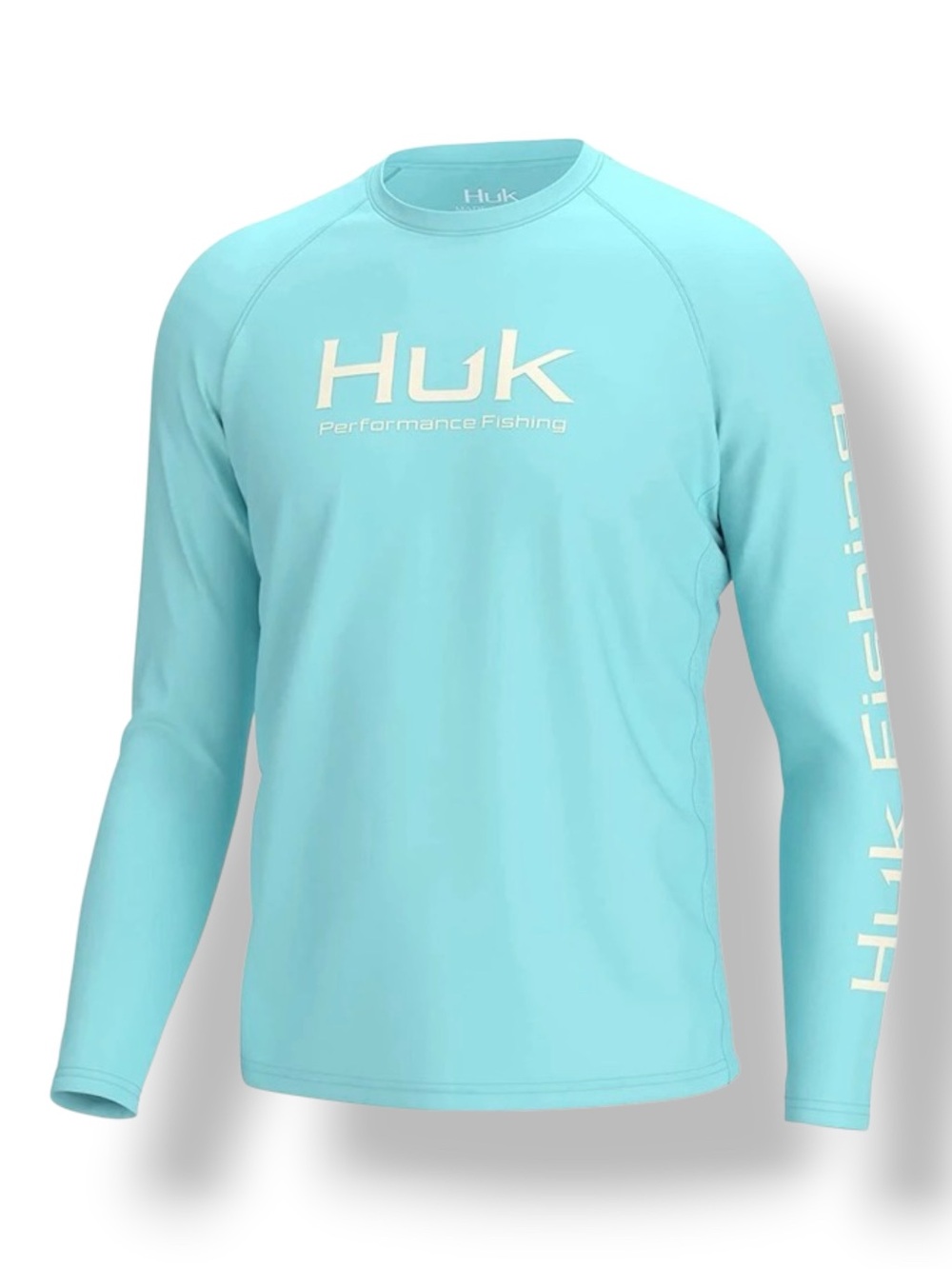 HUK Pursuit Performance Mens Long Sleeve UPF30+ Vented Crewneck Tee Large